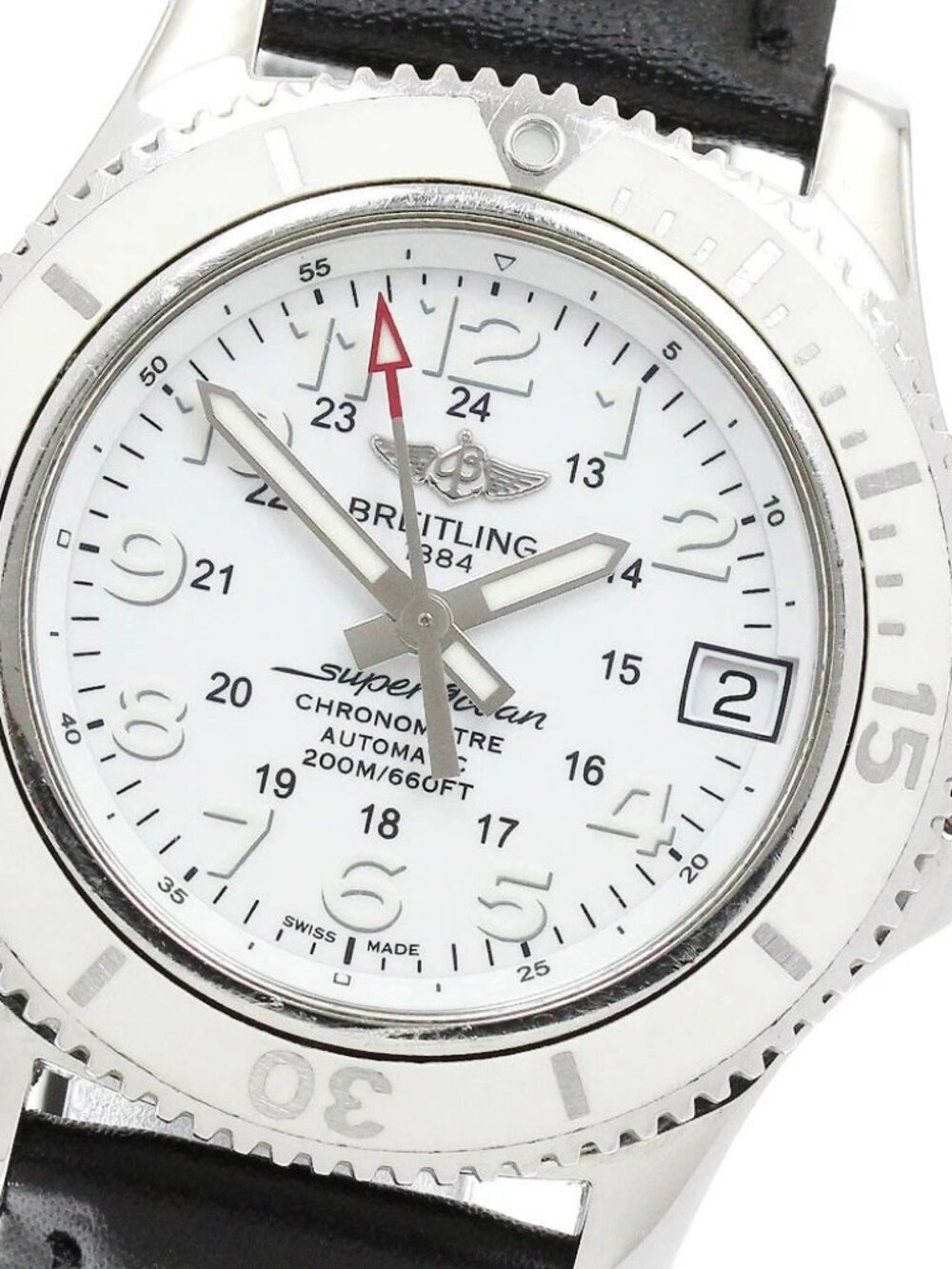 BREITLING Super Ocean II 36 A17312 Date white Dial Automatic Ladies Watch_912348